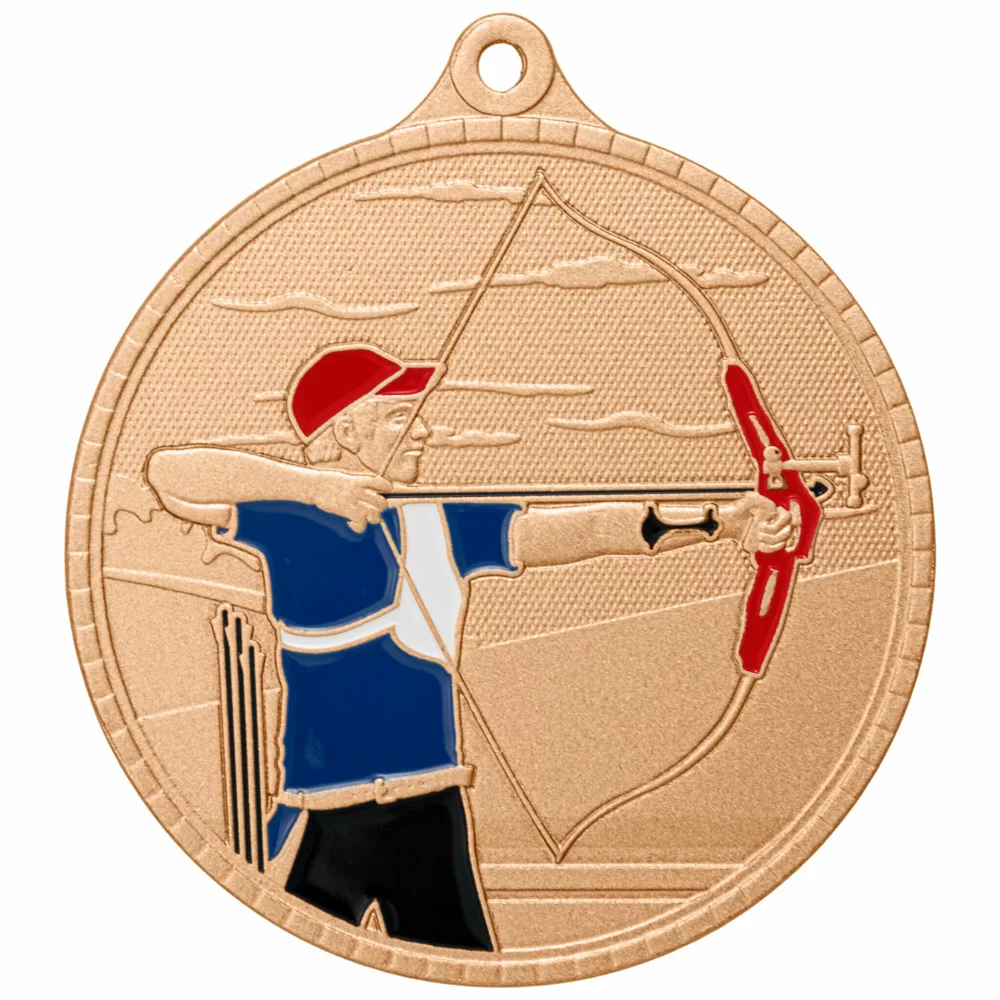 Реальное фото Медаль MZP 610-55/В стрельба из лука (D-55мм, s-2 мм) от магазина СпортЕВ