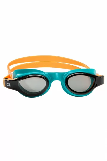 Реальное фото Очки для плавания Mad Wave Ray turquoise M0420 01 0 16W от магазина СпортЕВ
