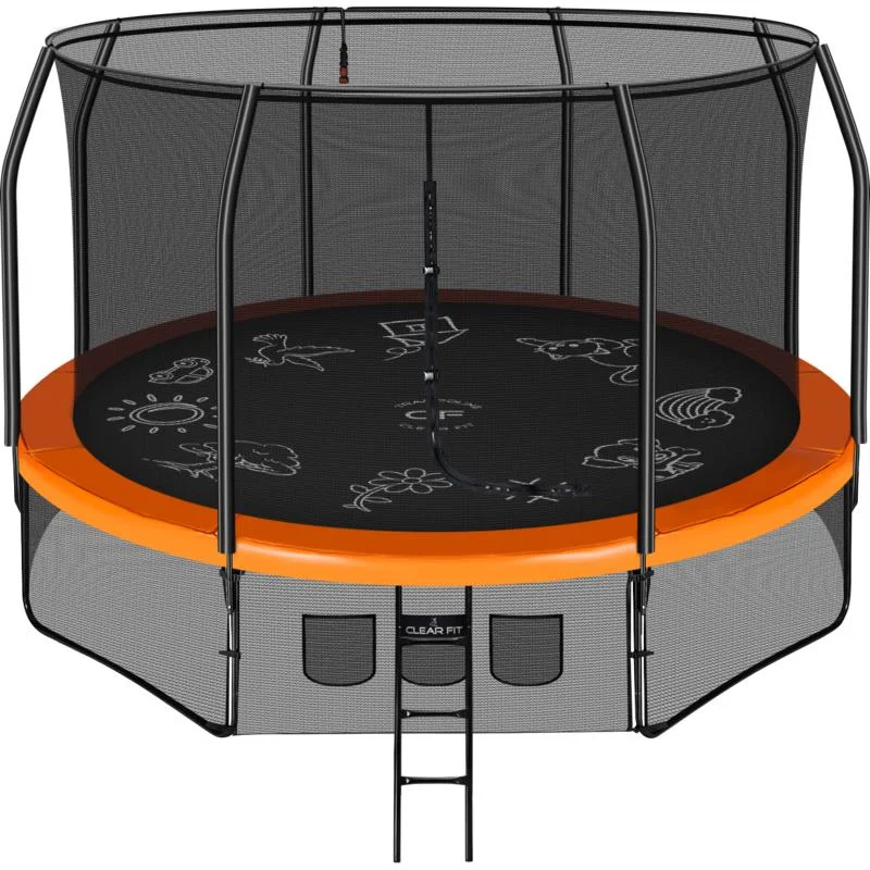 Реальное фото Каркасный батут Clear Fit FamilyHop 12Ft от магазина Спортев