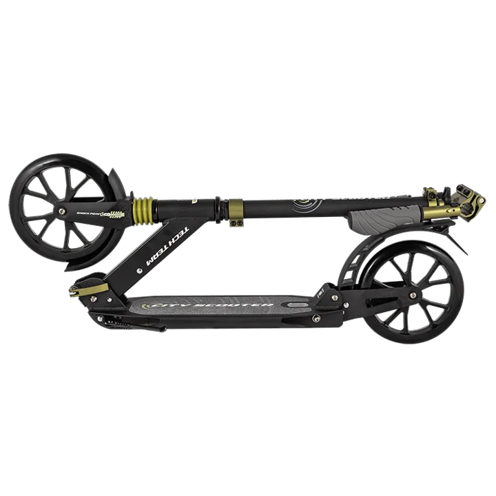 Самокат TechTeam City Scooter (2024) черный Реальное фото Самокат TechTeam City Scooter (2024) черный от магазина Спортев