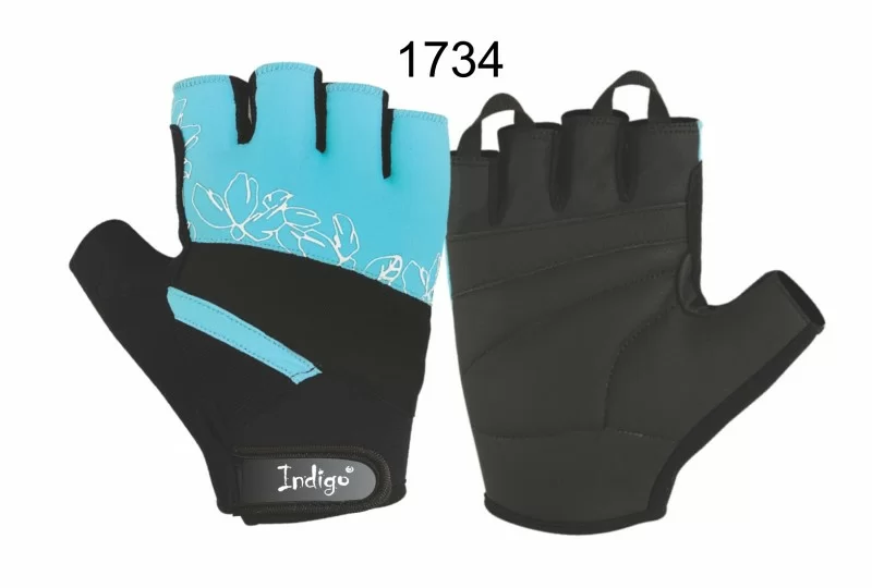 Реальное фото Перчатки Indigo женские бирюзовые SB-16-1734 от магазина СпортЕВ
