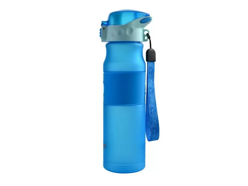 Реальное фото Бутылка для воды Barouge Active Life BP-914 600 мл синяя от магазина СпортЕВ