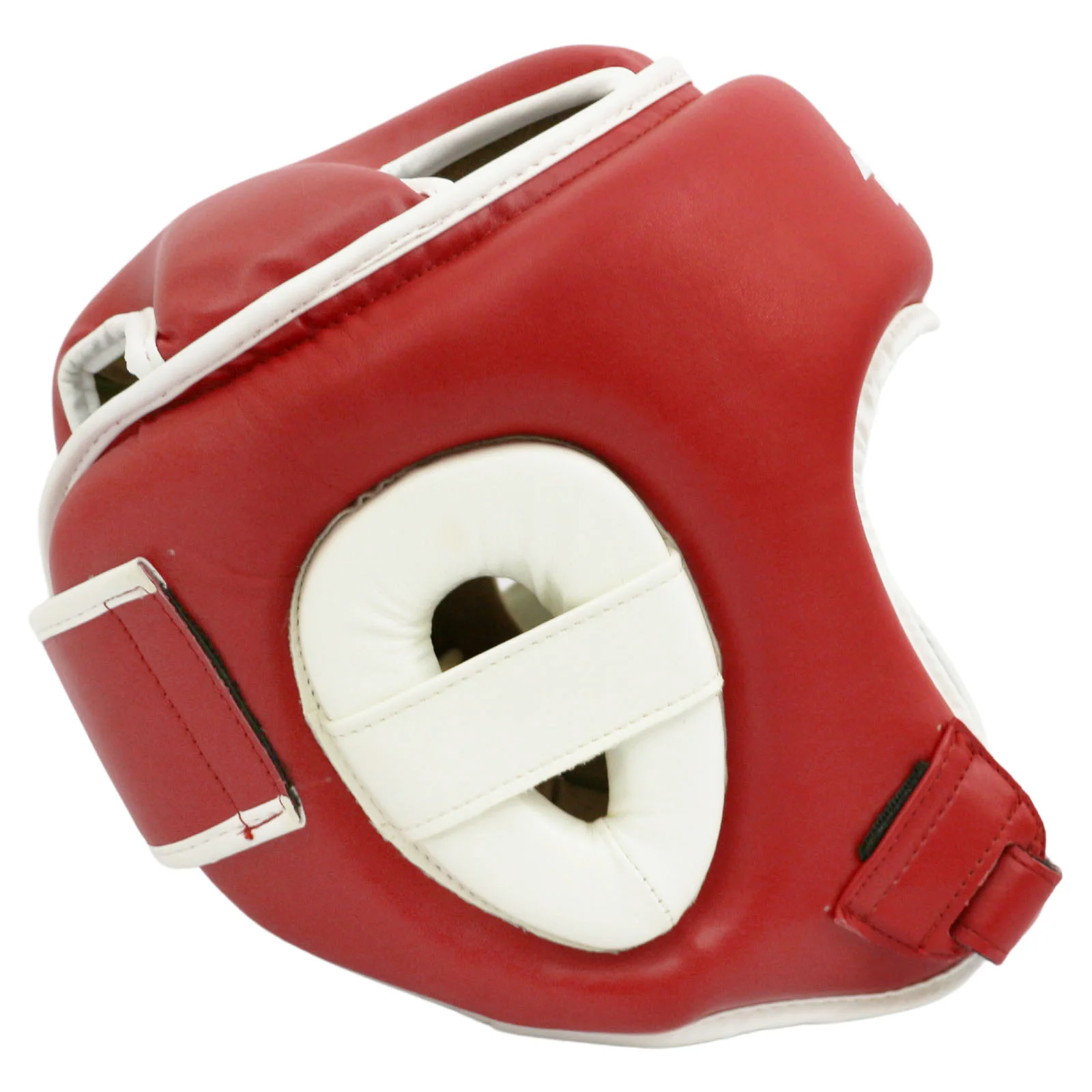 Реальное фото Шлем боксерский BoyBo Universal Flexy BP2003 красный 0408 от магазина Спортев