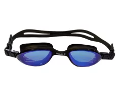 Очки для плавания Whale Y0M5603(ММ-5603) для взрослых зеркальные черный/синий