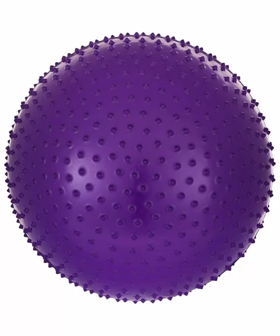 Реальное фото Мяч массажный 65 см StarFit GB-301 антивзрыв фиолетовый 8866 от магазина СпортЕВ