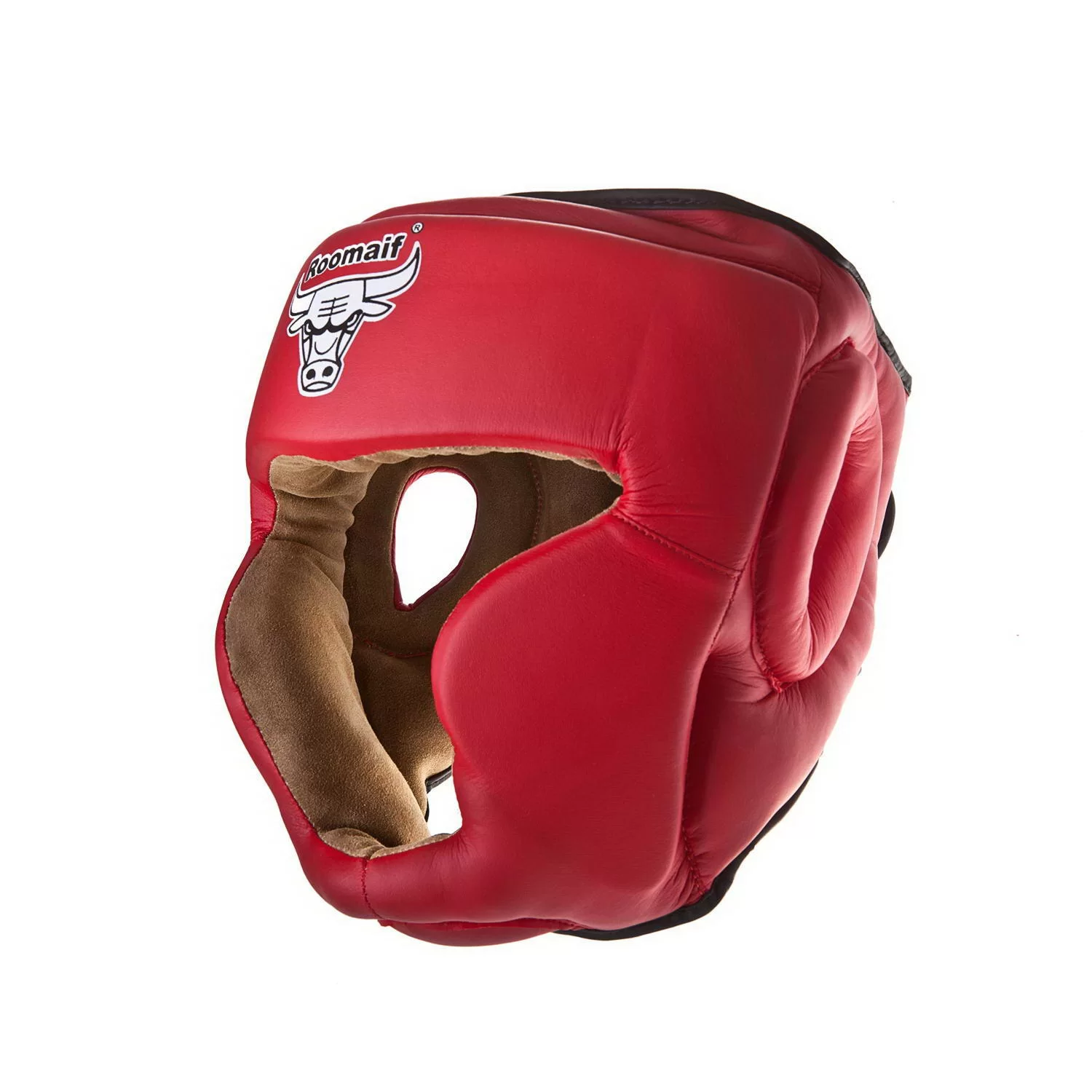 Реальное фото Шлем боксерский Roomaif RHG-140 PL защитный красный от магазина СпортЕВ