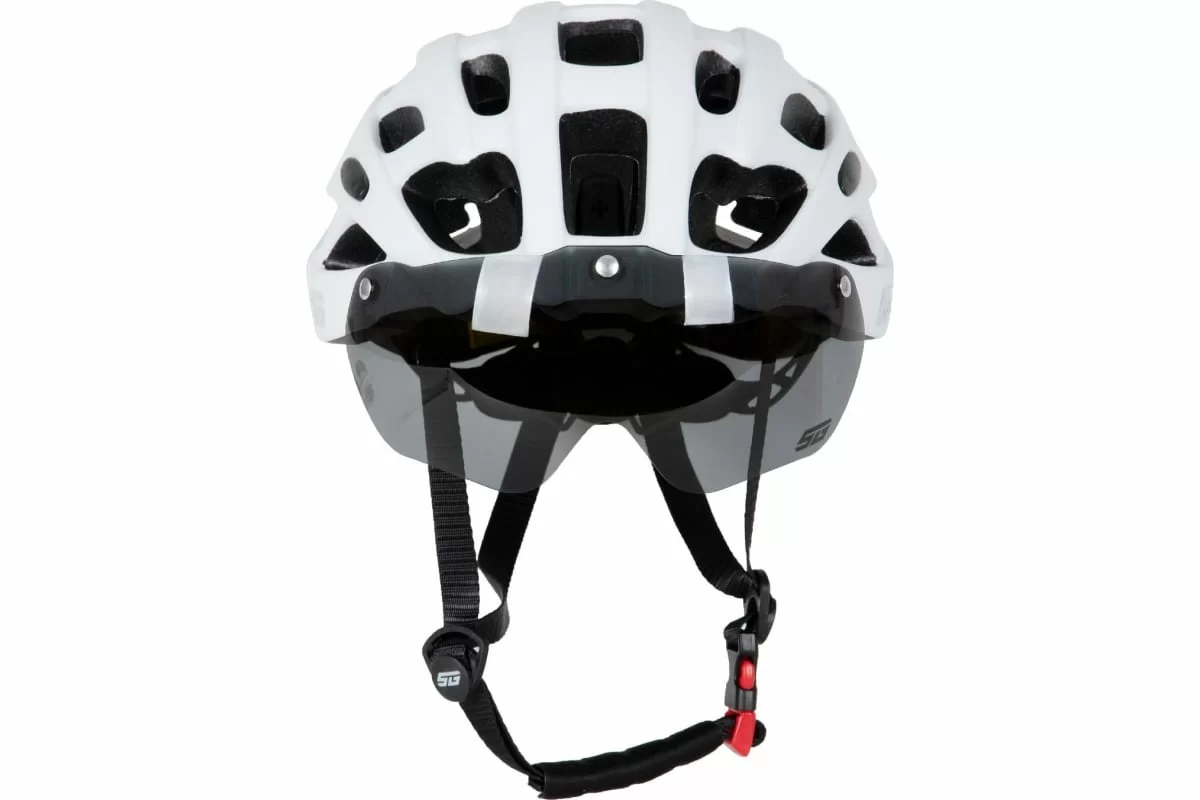 Реальное фото Шлем STG WT-037 с визором белый Х112443/Х112444 от магазина Спортев