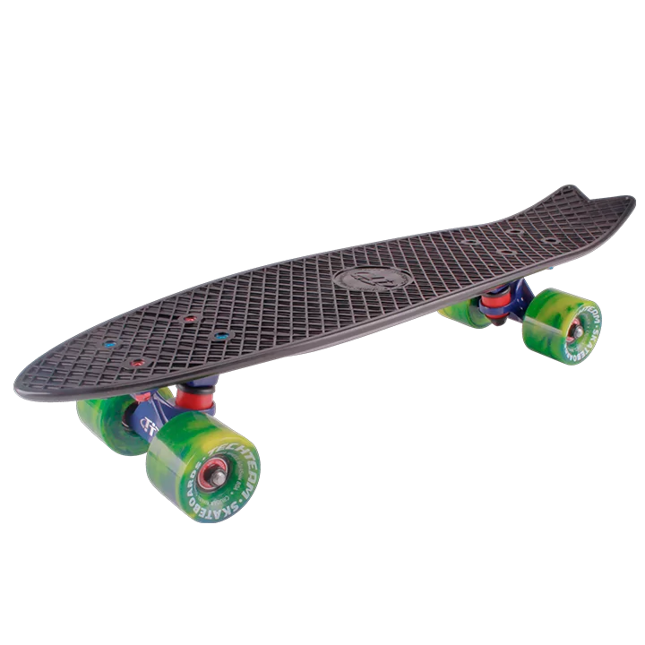 Реальное фото Скейтборд TechTeam пластиковый Fishboard 23 dark green TLS-406 от магазина СпортЕВ