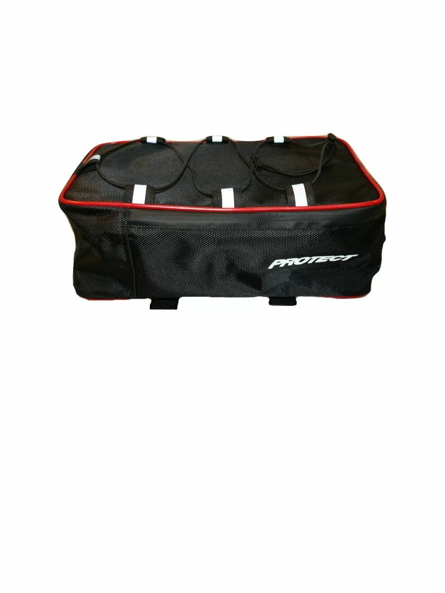 Реальное фото Велосумка на багажник Protect 29х17х12 см черная 555-600 от магазина СпортЕВ