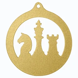 Медаль MZP 953-70/GM  шахматы (D-70 мм, s-2 мм)