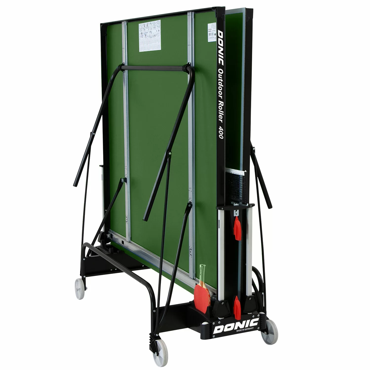 Реальное фото Теннисный стол DONIC OUTDOOR ROLLER 400 GREEN 230294-G от магазина Спортев