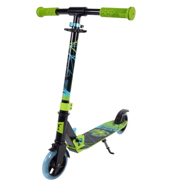 Самокат TechTeam Comfort 125 Evolution (2024) зеленый Реальное фото Самокат TechTeam Comfort 125 Evolution (2024) зеленый от магазина Спортев