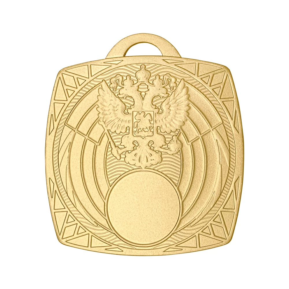 Реальное фото Медаль MZ 35-70/GM (70х70мм, D-25мм, s-2,5мм) от магазина СпортЕВ