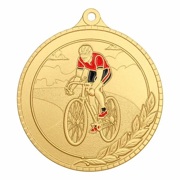 Реальное фото Медаль MZP 591-55/G велоспорт (D-55мм, s-2 мм) от магазина Спортев
