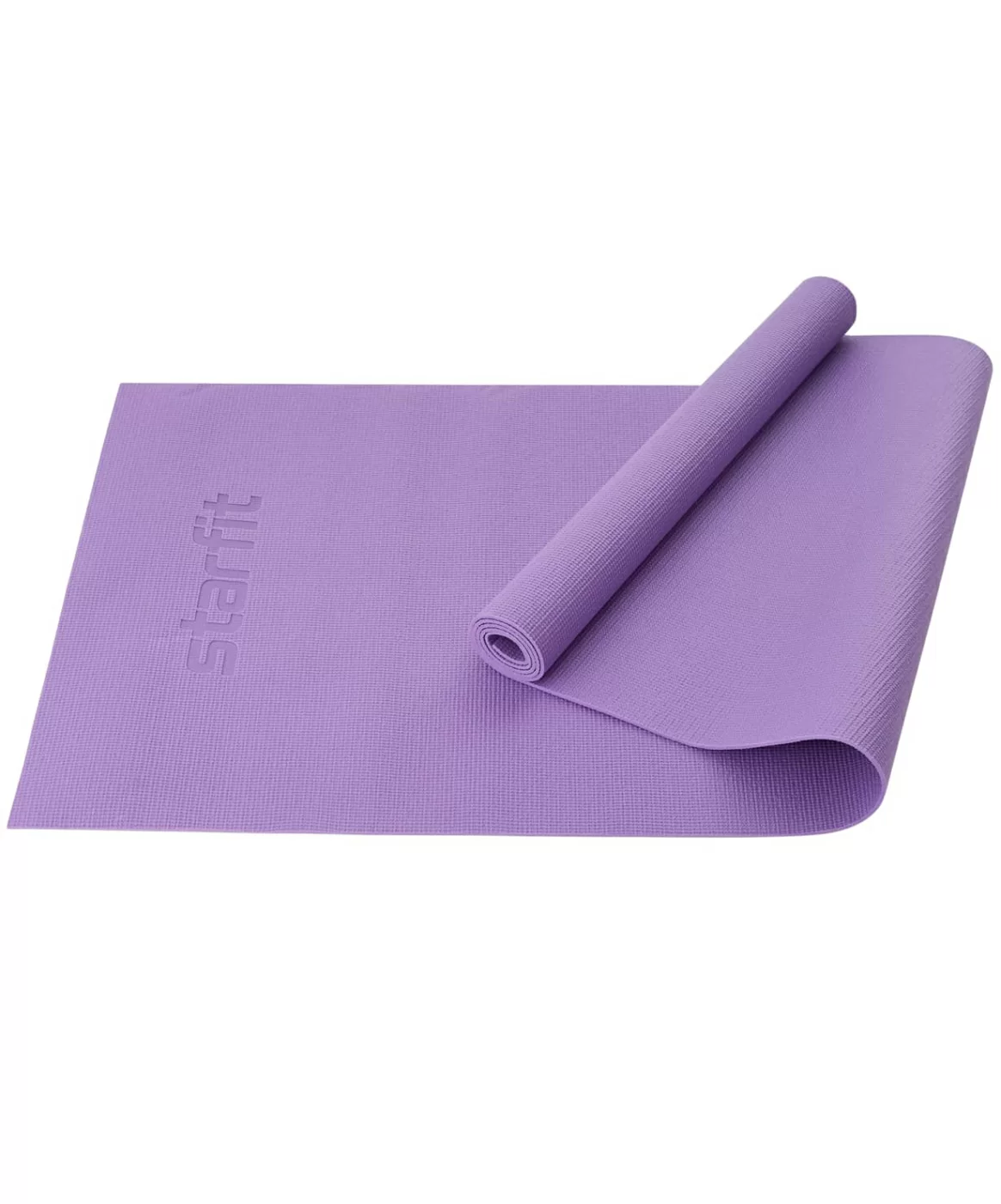 Реальное фото Коврик для йоги 183x61x0,3 см StarFit FM-101 PVC фиолетовый пастель 1587 от магазина СпортЕВ