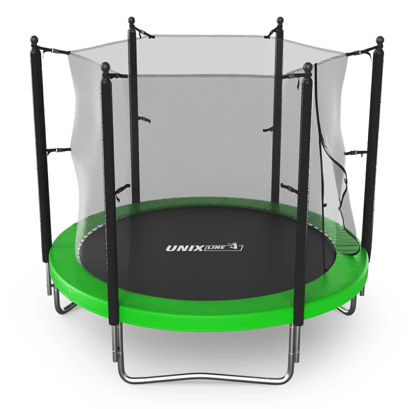 Реальное фото Батут UNIX Line Simple 8 ft Green (inside) от магазина Спортев