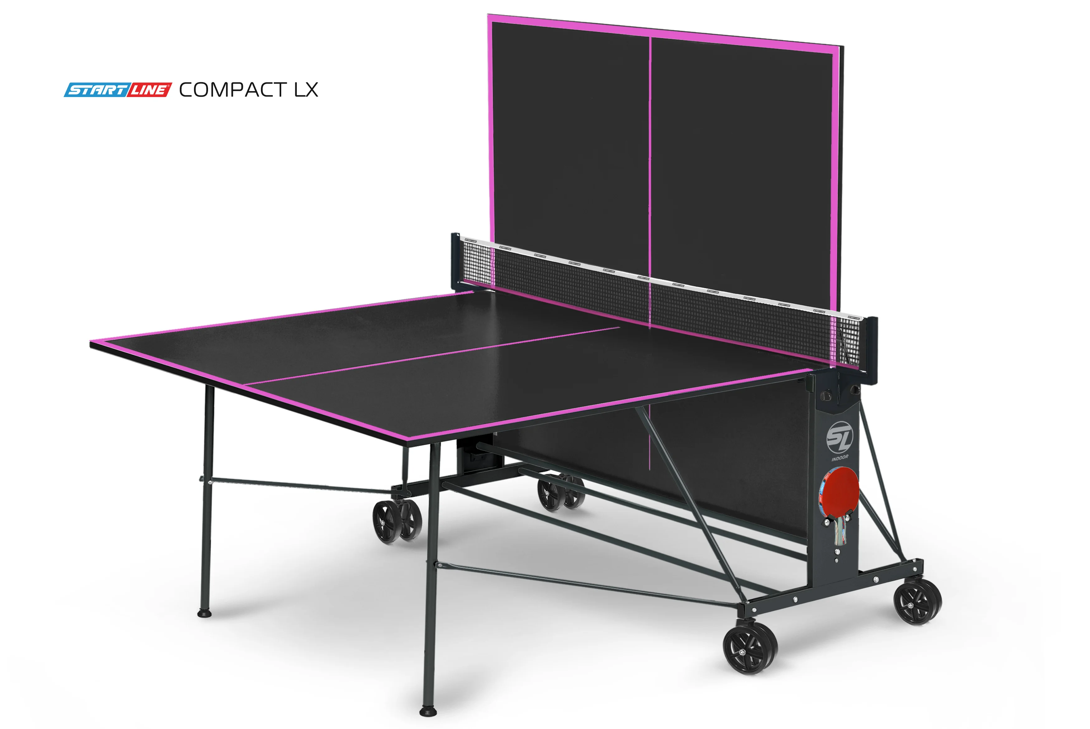 Стол теннисный Compact LX Black Реальное фото Стол теннисный Compact LX Black от магазина Спортев