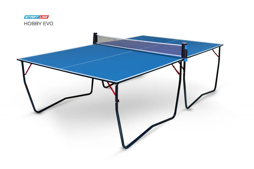 Стол теннисный Hobby EVO Синий Реальное фото Стол теннисный Hobby EVO Синий от магазина Спортев