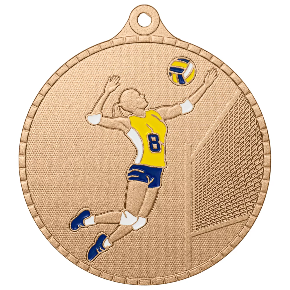 Реальное фото Медаль MZP 623-55/В волейбол женский (D-55мм, s-2 мм) от магазина СпортЕВ