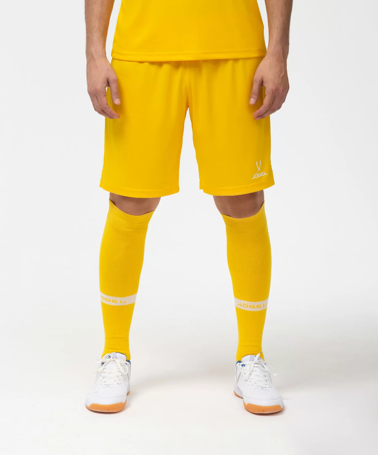 Реальное фото Шорты игровые JÖGEL CAMP Classic Shorts, желтый/белый от магазина Спортев
