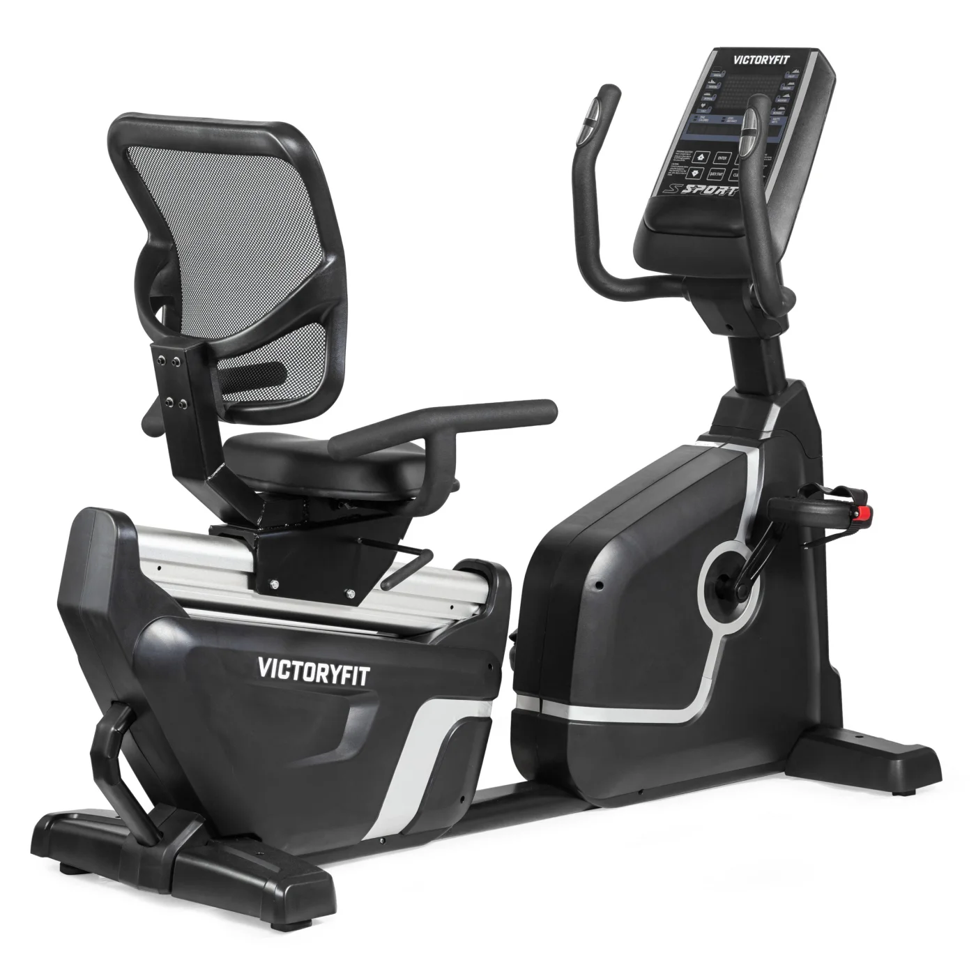 Реальное фото Велотренажер горизонтальный VictoryFit VF-D006 от магазина Спортев