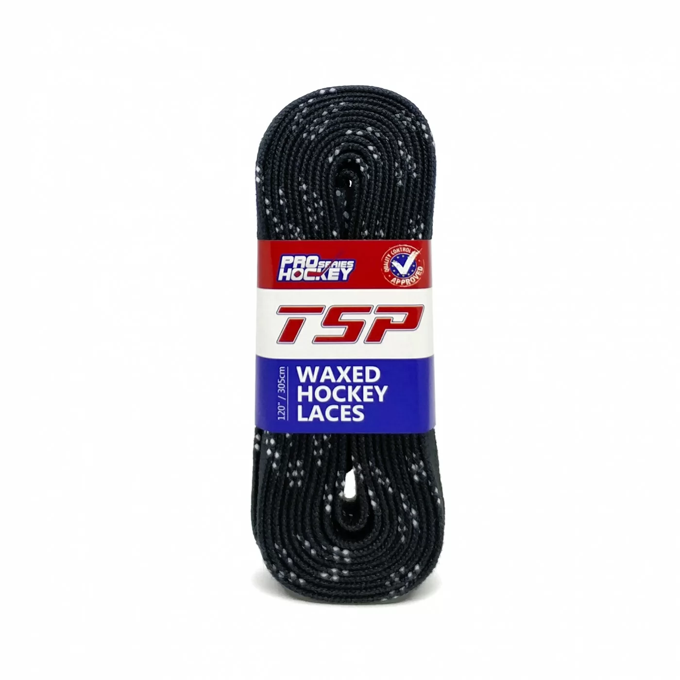 Реальное фото Шнурки хоккейные 244 см с пропиткой TSP Hockey Laces Waxed black 2136 от магазина СпортЕВ