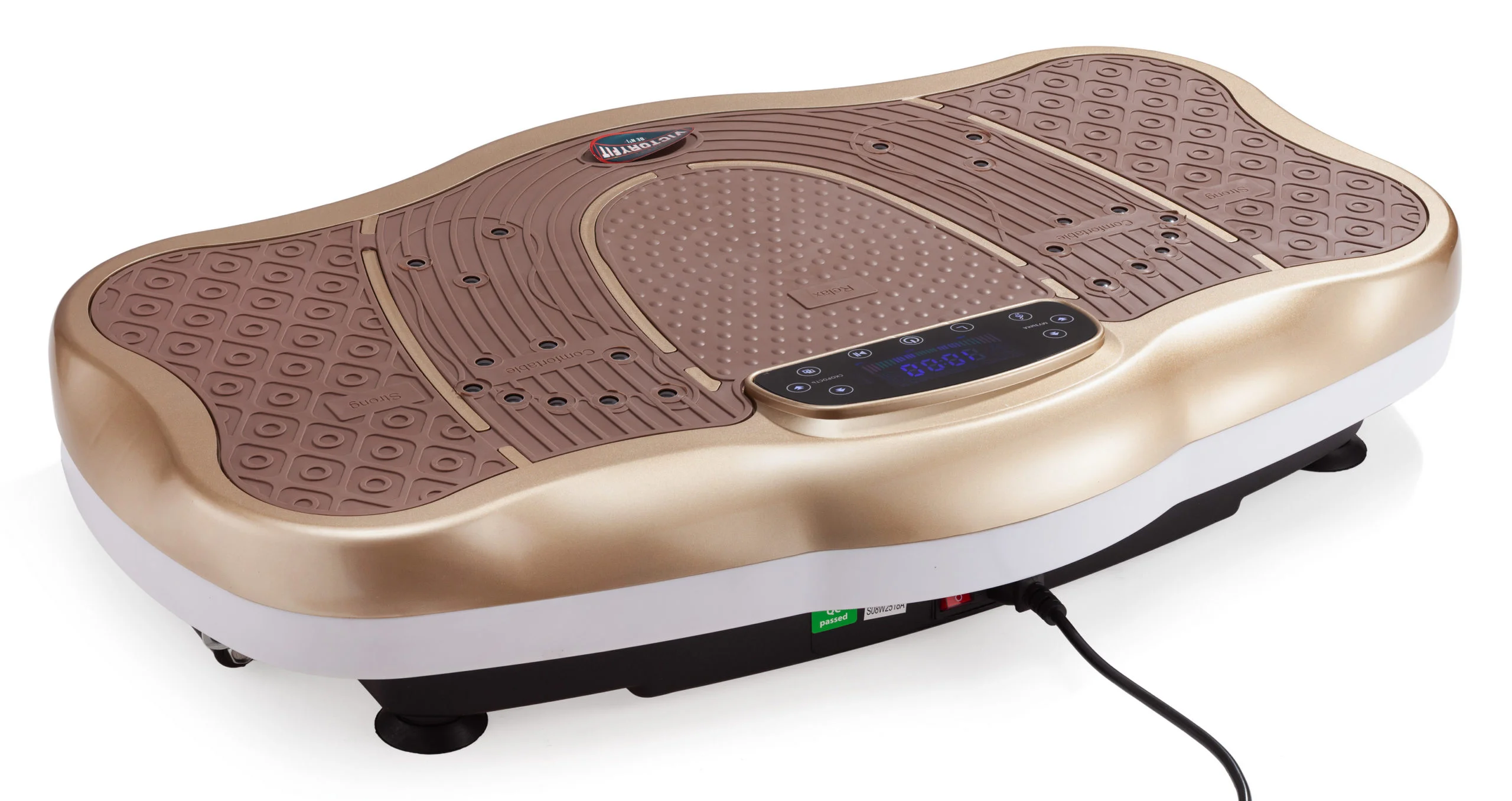 Реальное фото Виброплатформа VictoryFit VF-M620 (золото) от магазина Спортев