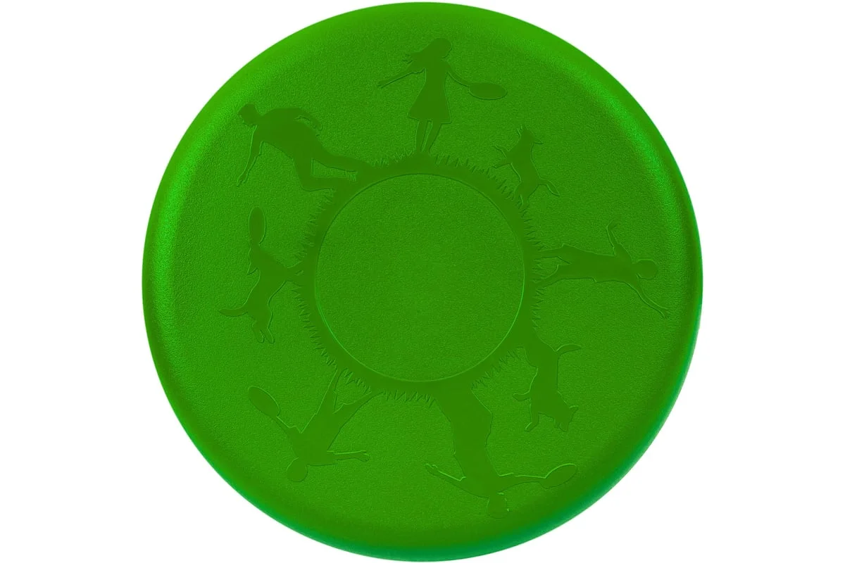 Реальное фото Летающая тарелка - фрисби Fortius ПП зеленый H231201-23LG-P от магазина Спортев