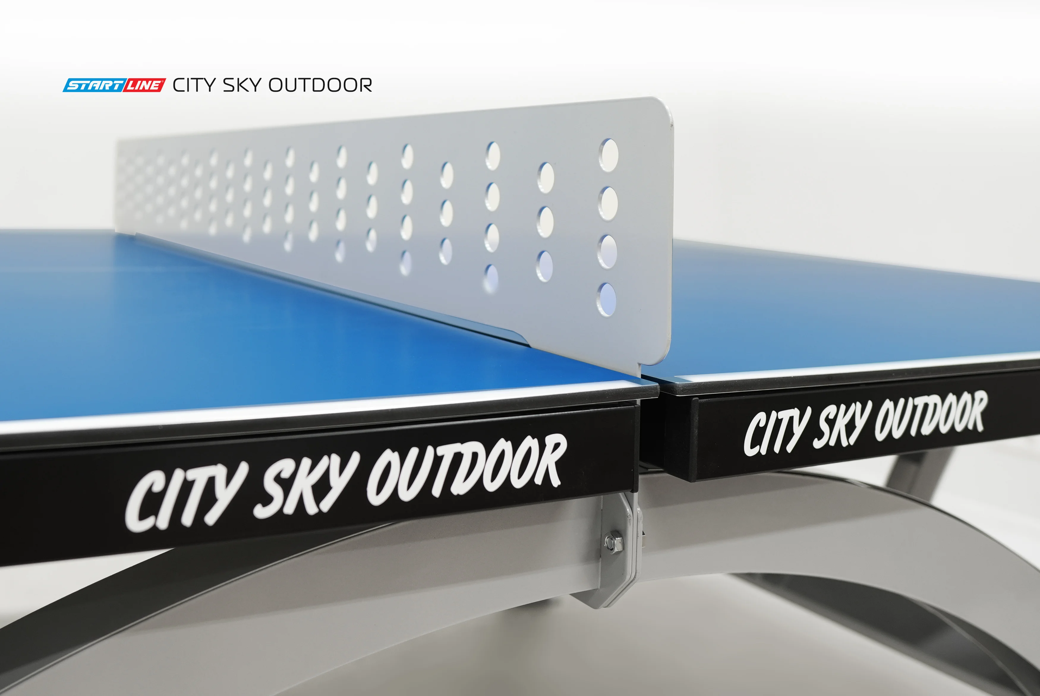 Реальное фото Стол теннисный City SKY Всепогодный Синий от магазина Спортев