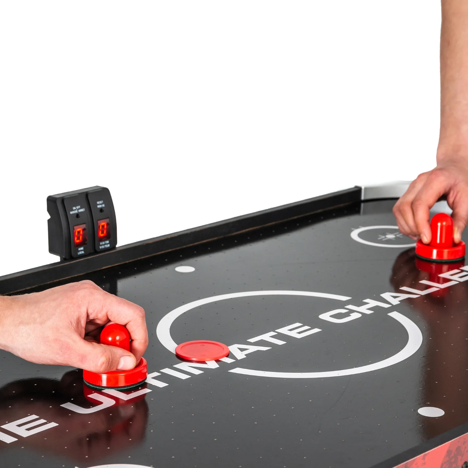 Реальное фото Игровой стол - аэрохоккей DFC ENFORCER 48" AT-125 от магазина Спортев