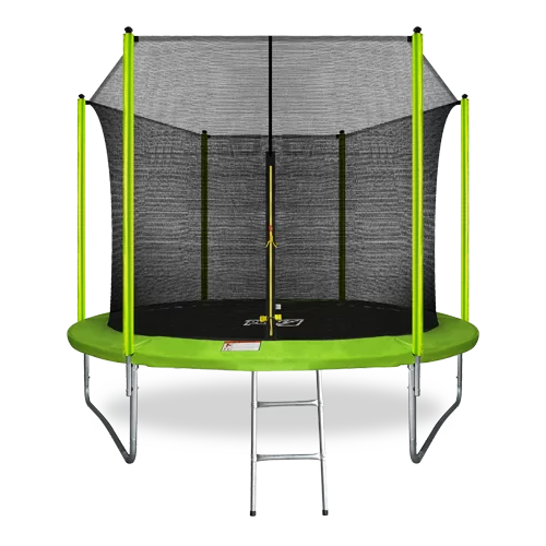 Реальное фото ARLAND Батут  10FT с внутренней страховочной сеткой и лестницей (СВЕТЛО-ЗЕЛЕНЫЙ) от магазина СпортЕВ