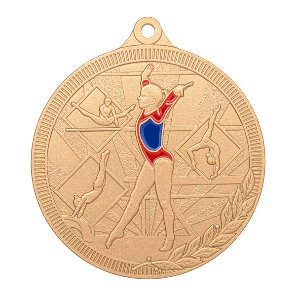 Реальное фото Медаль MZP 589-55/В гимнастика женская (D-55мм, s-2 мм) от магазина СпортЕВ