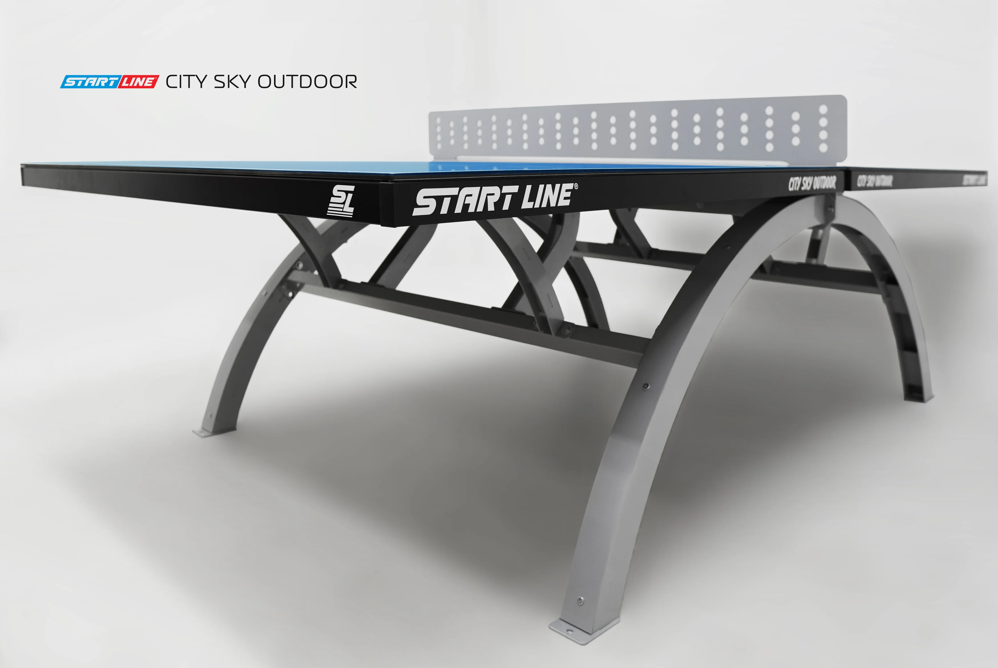 Реальное фото Стол теннисный City SKY Всепогодный Синий от магазина Спортев