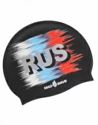 Шапочка для плавания Mad Wave RUS black M0558 19 0 00W