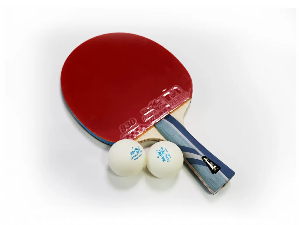 Реальное фото Ракетка для настольного тенниса Double Fish серия 3А+С +2 мяча 1* от магазина СпортЕВ