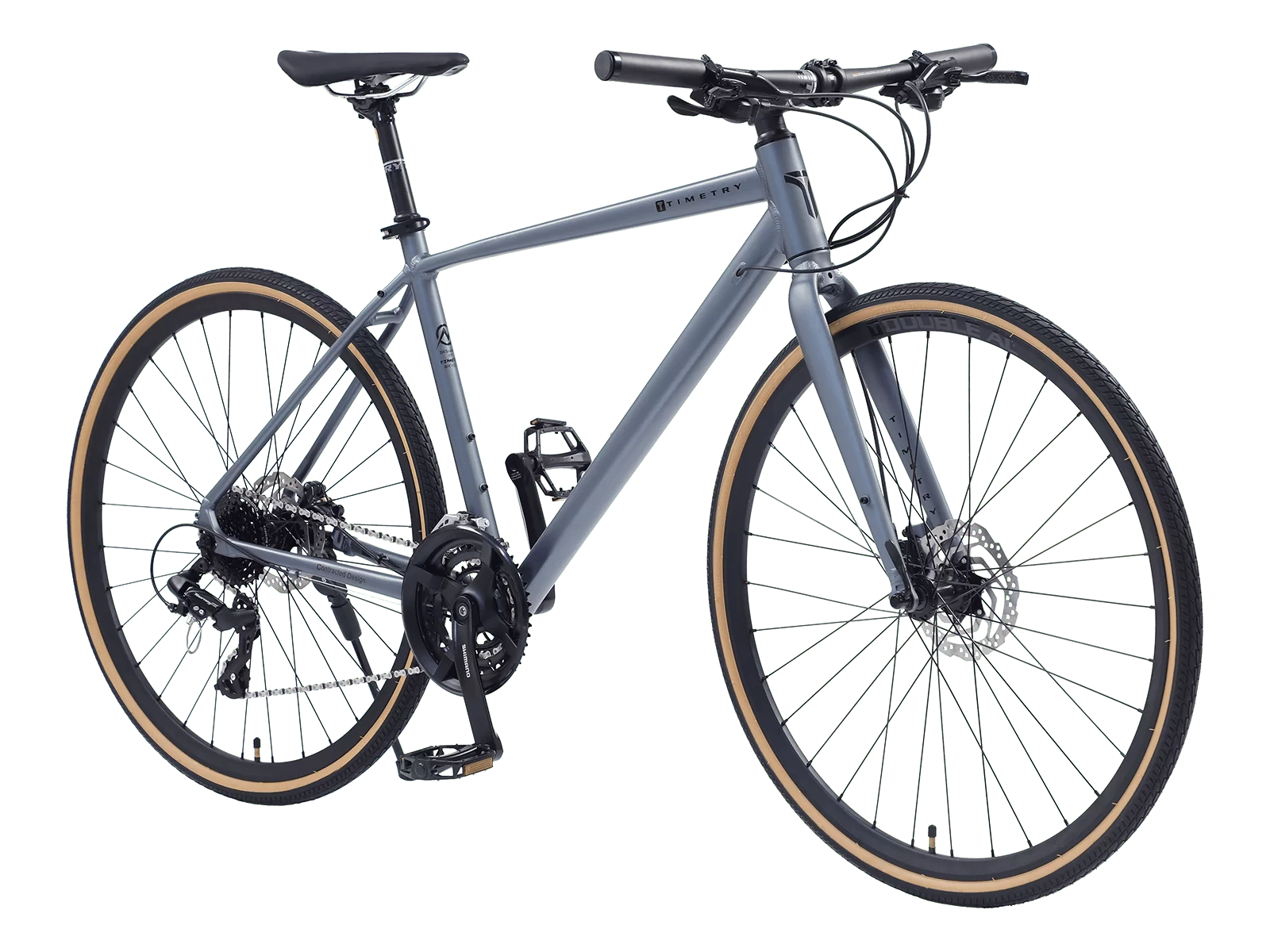 Реальное фото Велосипед Timetry TT121 28" 24 скор. серый от магазина Спортев