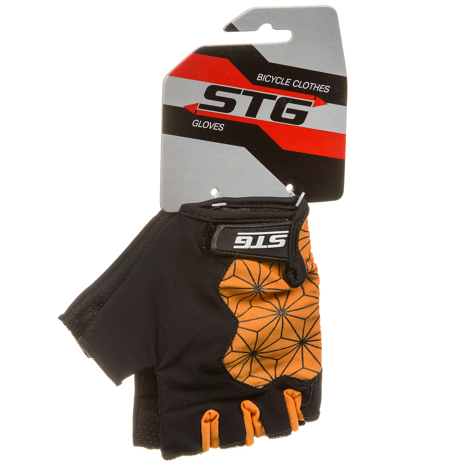 Реальное фото Перчатки STG Replay unisex черно/оранжевые Х95305 от магазина СпортЕВ