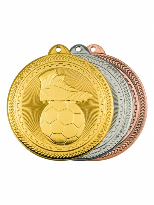 Реальное фото Медаль MK118 d-50 мм футбол от магазина СпортЕВ