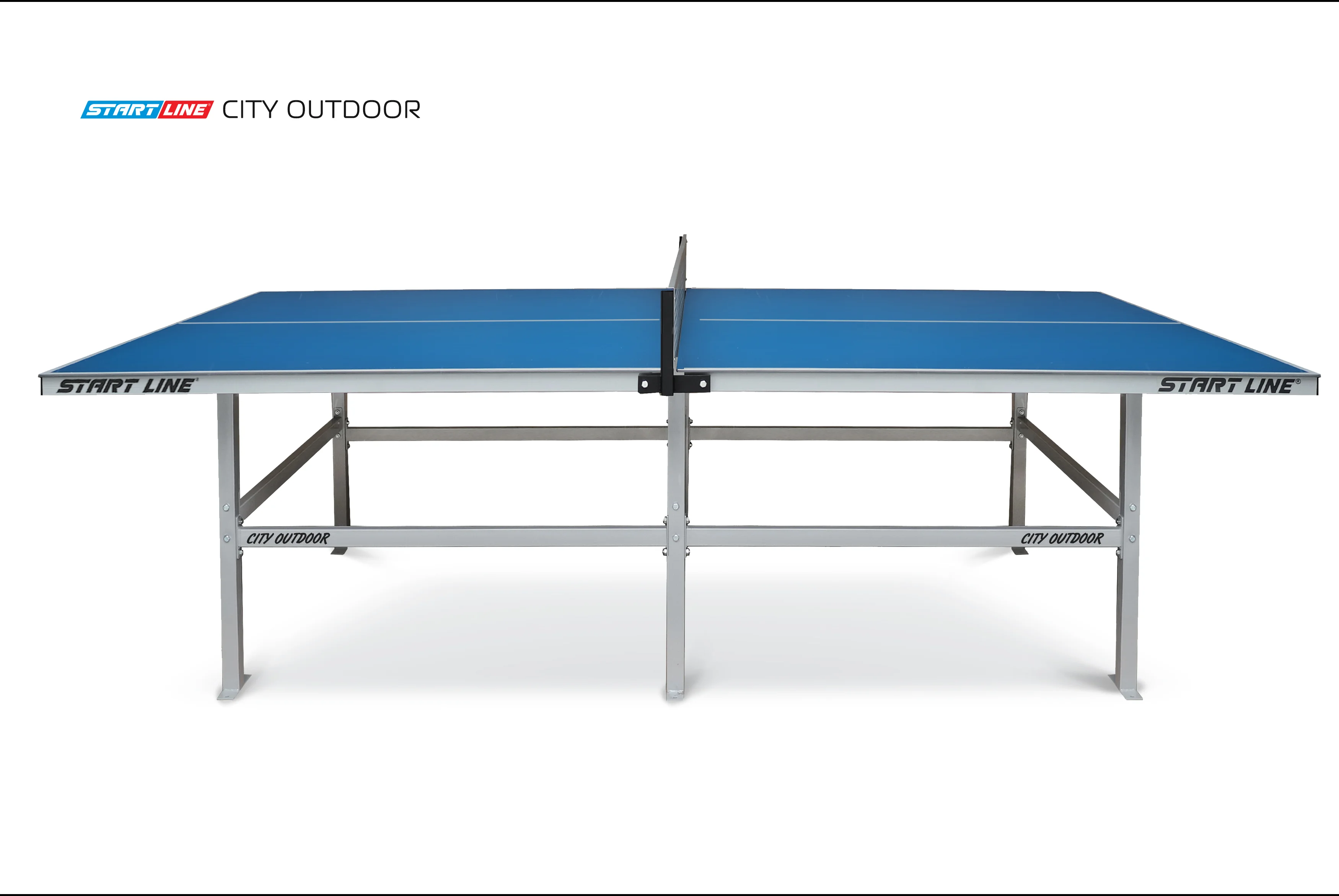 Стол теннисный City Всепогодный с сеткой Синий Реальное фото Стол теннисный City Всепогодный с сеткой Синий от магазина Спортев