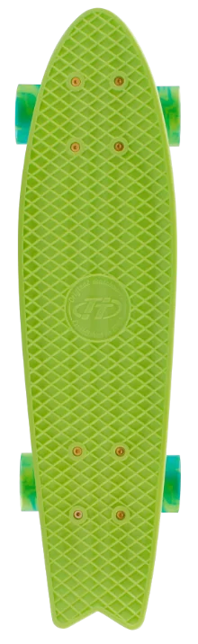 Реальное фото Скейтборд TechTeam пластиковый Fishboard 23 light green TLS-406 от магазина СпортЕВ