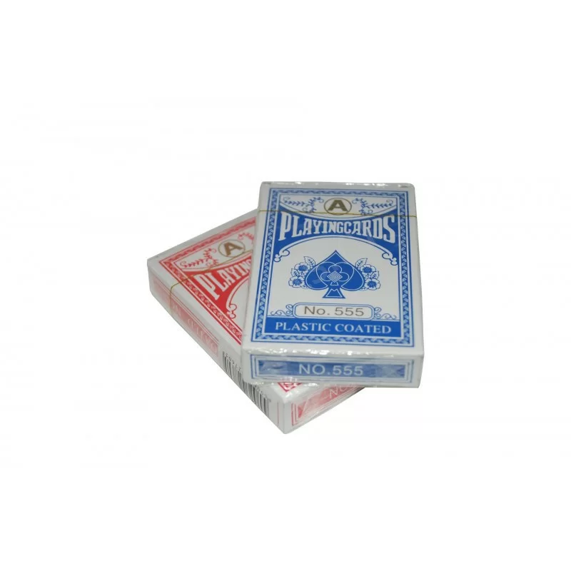Реальное фото Карты для покера HKPC 1101 54 листа бумага красный, синий от магазина СпортЕВ