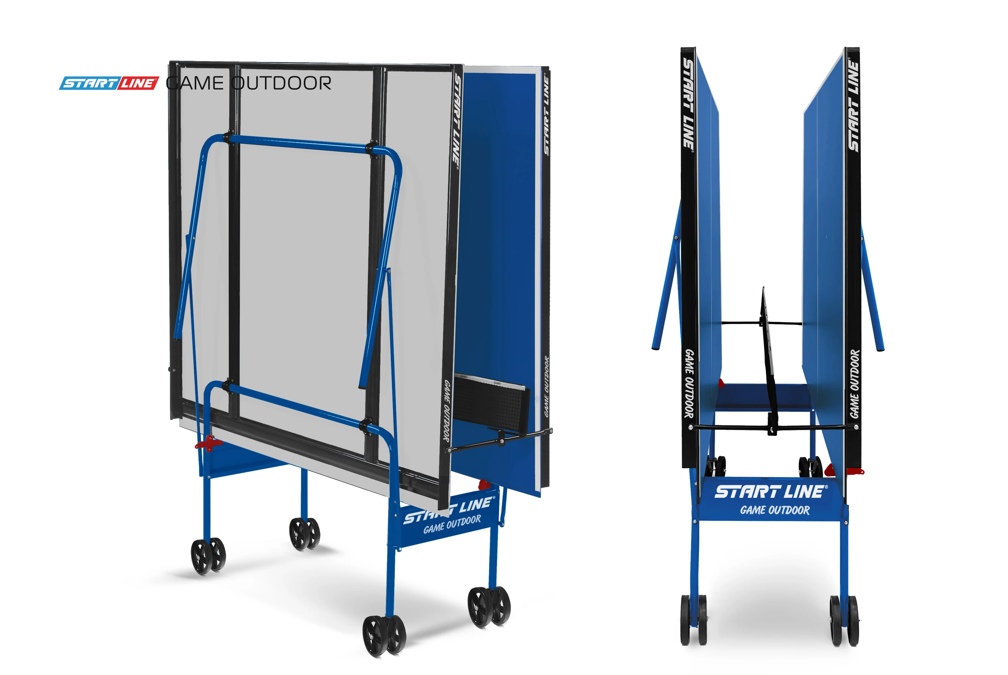 Реальное фото Стол теннисный Game Всепогодный с сеткой Синий от магазина Спортев