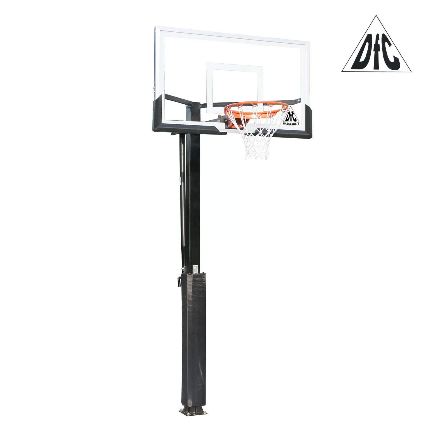 Реальное фото Баскетбольная стационарная стойка DFC ING54U 136х80см (четыре короба) от магазина СпортЕВ