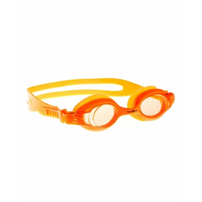 Реальное фото Очки для плавания Mad Wave Autosplash Junior orange M0419 02 0 07W от магазина СпортЕВ