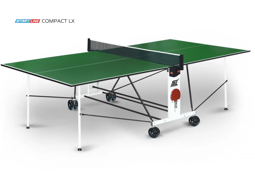 Стол теннисный Compact LX Зелёный Реальное фото Стол теннисный Compact LX Зелёный от магазина Спортев