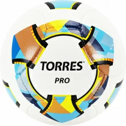 Мяч футбольный Torres Pro р.5 14 п. PU ручная сшивка бело-золот-черн F320015