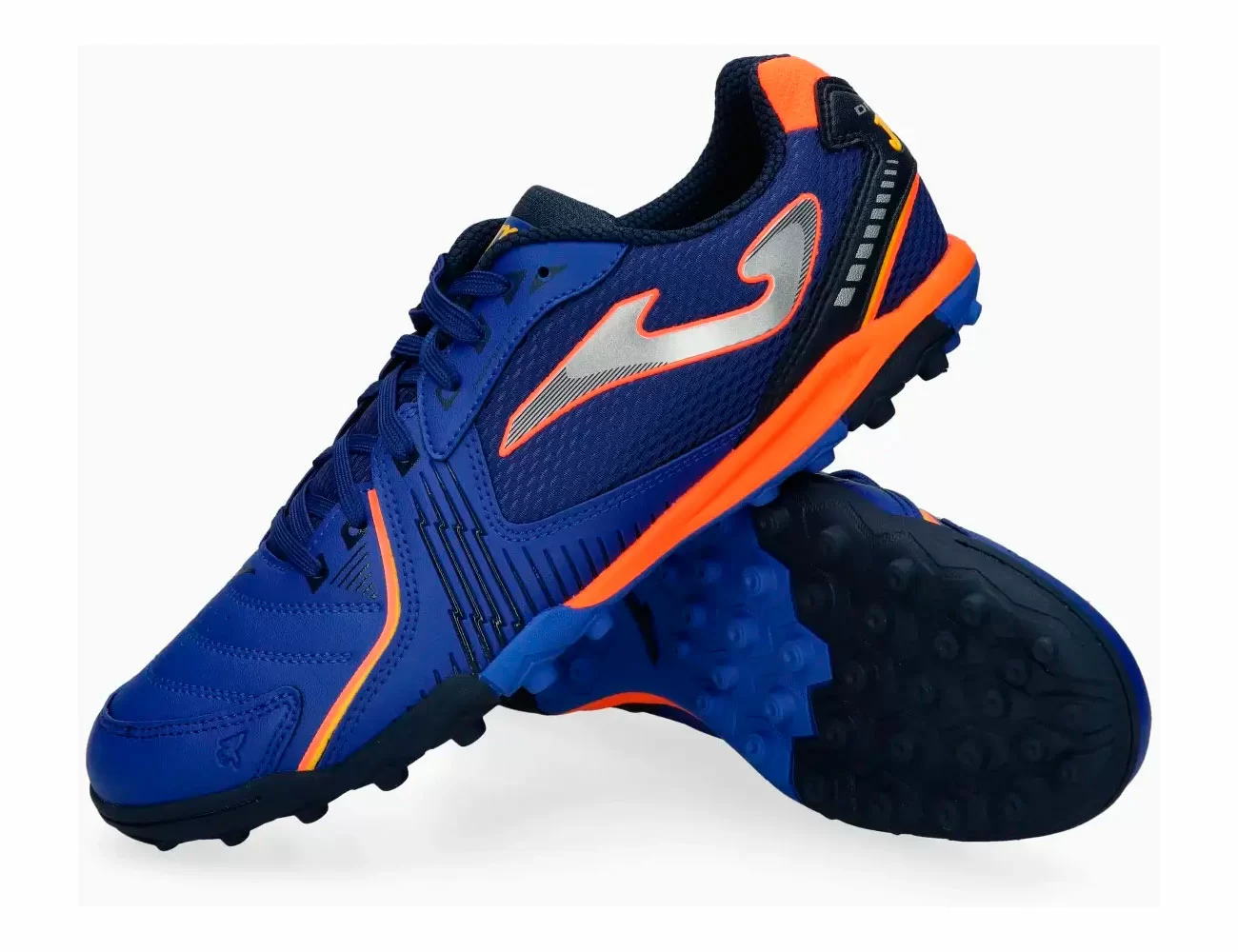 Бутсы Joma Dribling turf 2023 синий/оранжевый DRIW2304TF Реальное фото Бутсы Joma Dribling turf 2023 синий/оранжевый DRIW2304TF от магазина Спортев
