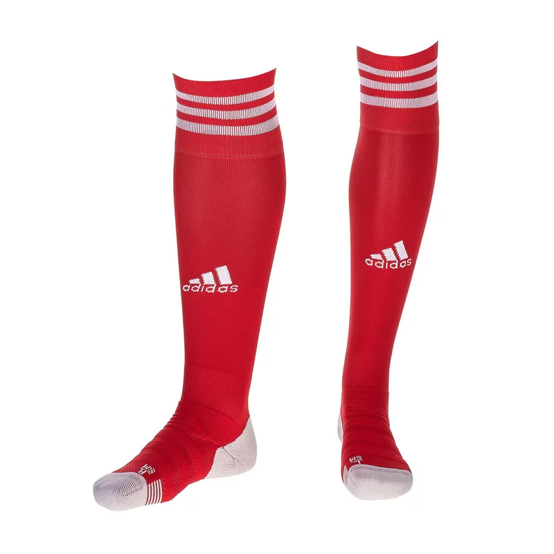 Реальное фото Гетры футбольные Adidas AdiSock 12 красный/белый X20992 от магазина СпортЕВ