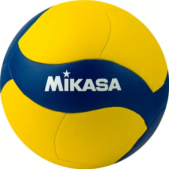 Мяч волейбольный Mikasa V355W р.5 желто-синий Реальное фото Мяч волейбольный Mikasa V355W р.5 желто-синий от магазина Спортев