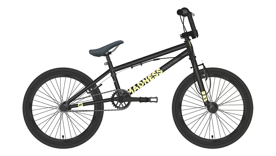 Реальное фото Велосипед Stark Madness BMX 2 (2022) черный/кремовый от магазина СпортЕВ